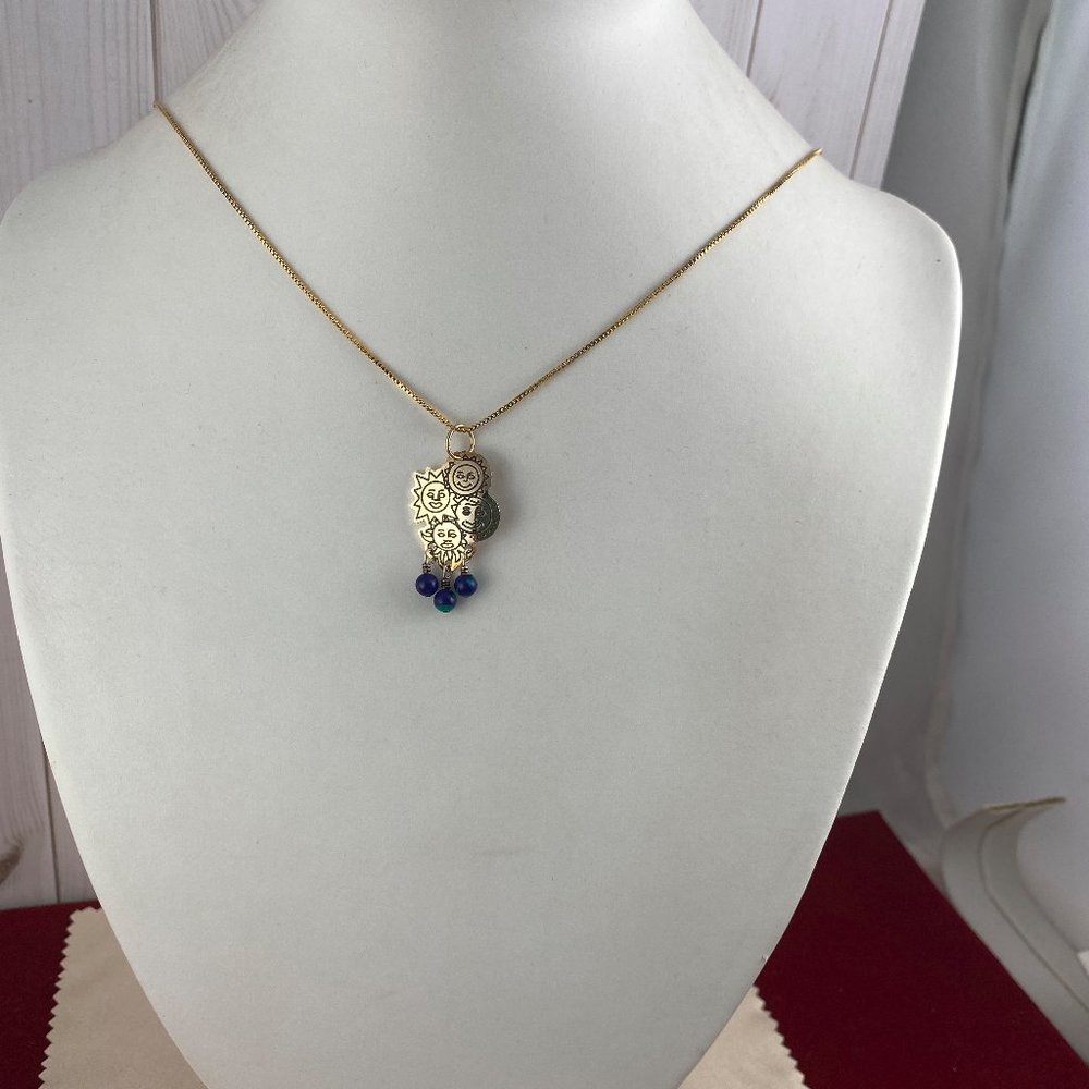 Vintage Fun in the Sun 14 Karat Gold Filled with 16in Gold Filled 925 Necklace - Picture 7 of 8